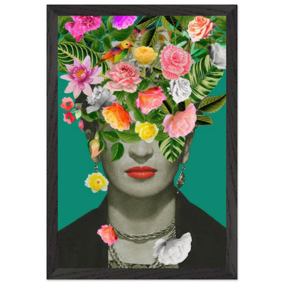 Floral Frida Artwork - Vibrant and Inspiring Home Decor - Vibrantwalls