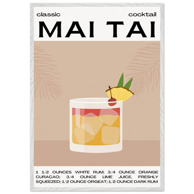 Mai Tai Cocktail - Vibrantwalls