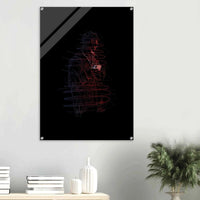 Connor McGregor 'Mystic Mac' Abstract Acrylic Print – Dynamic, Neon-Effect Wall Art in Multiple Sizes - Vibrantwalls