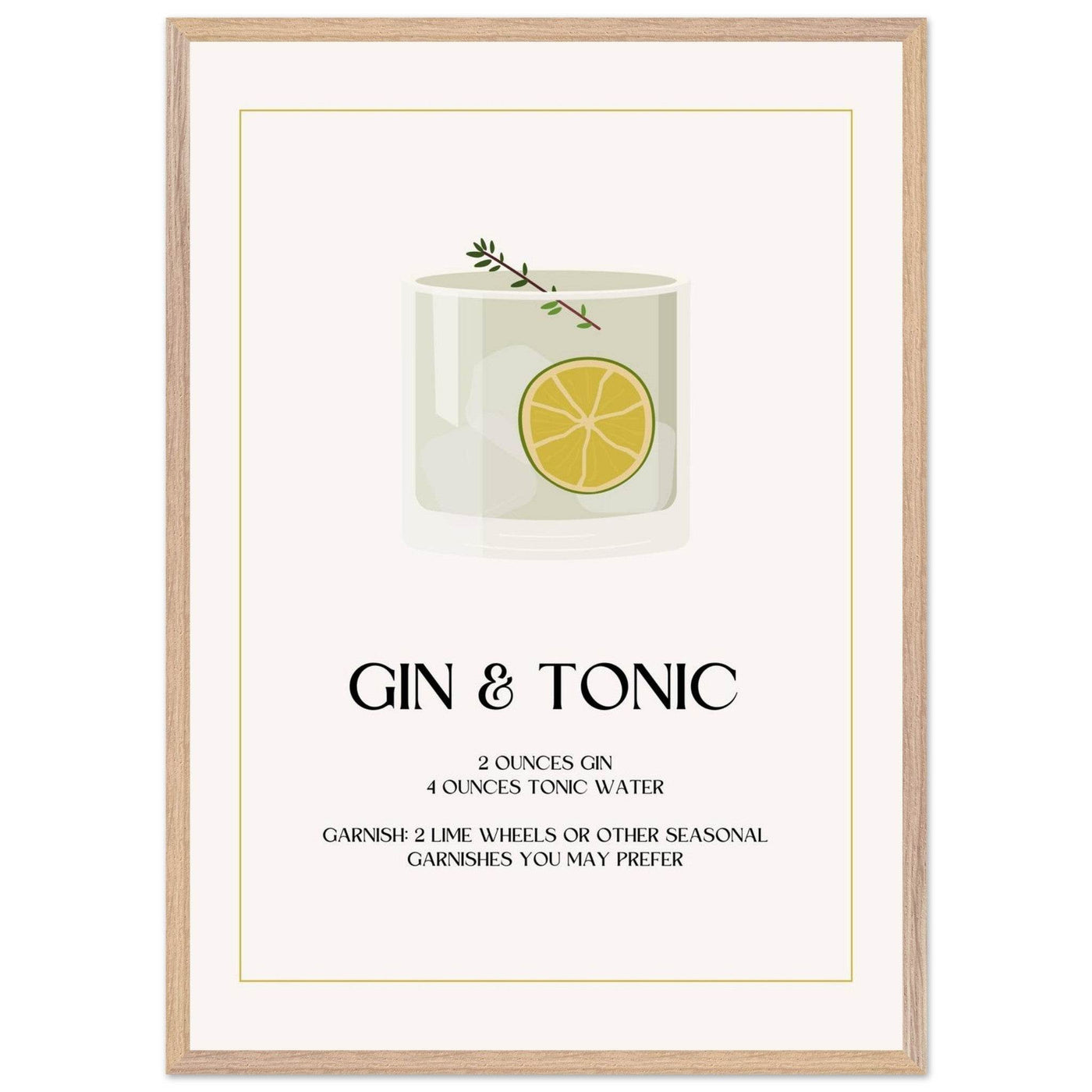 Chic Gin & Tonic Recipe - Vibrantwalls