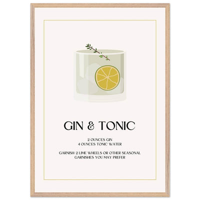 Chic Gin & Tonic Recipe - Vibrantwalls