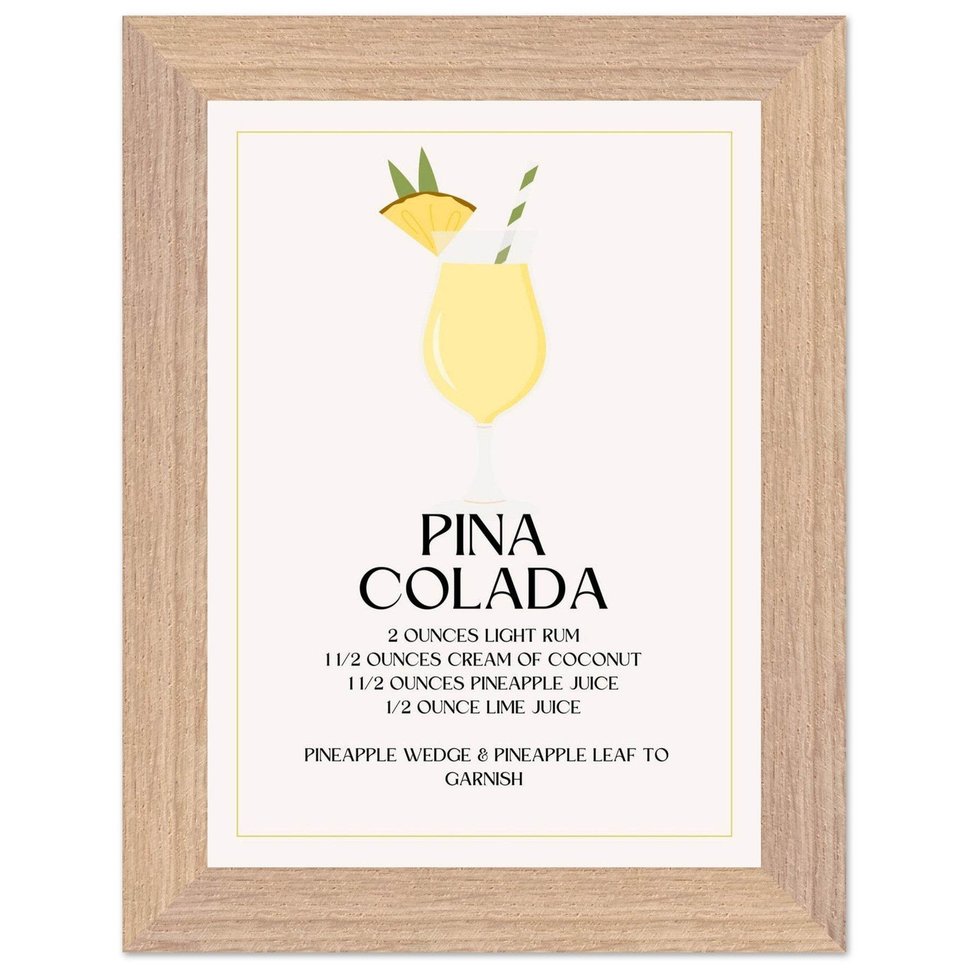 Pina Colada Cocktail Recipe - Vibrantwalls