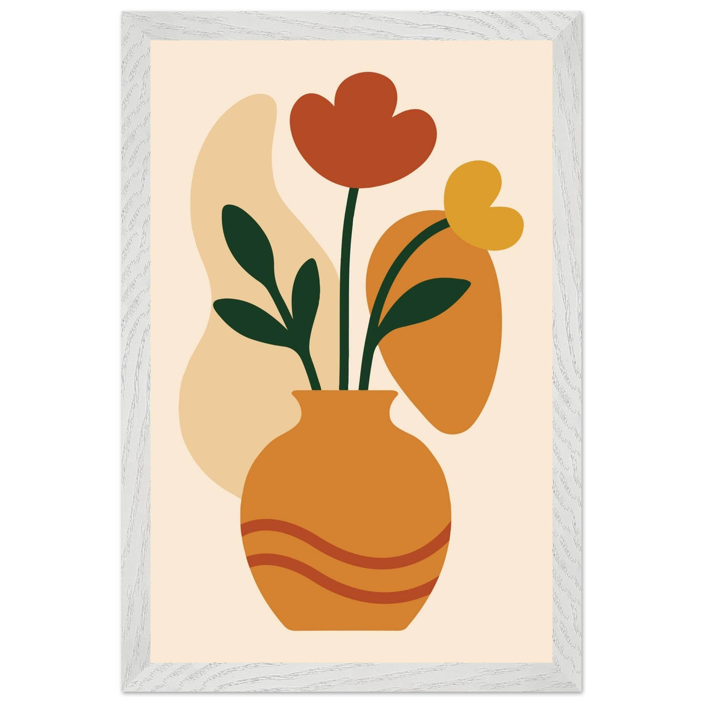 Abstract Floral Vase - Vibrantwalls