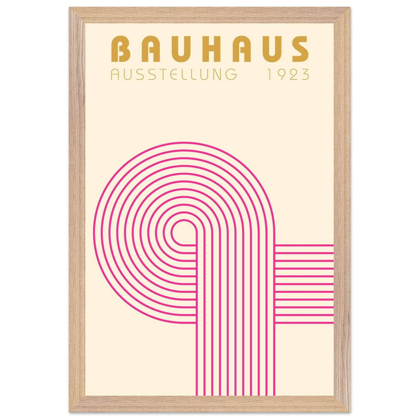 Bauhaus Pink Pop Decor for Modern Home Aesthetics - Vibrantwalls
