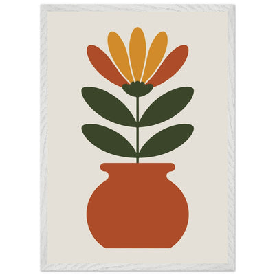 Floral Pot Art - Vibrantwalls