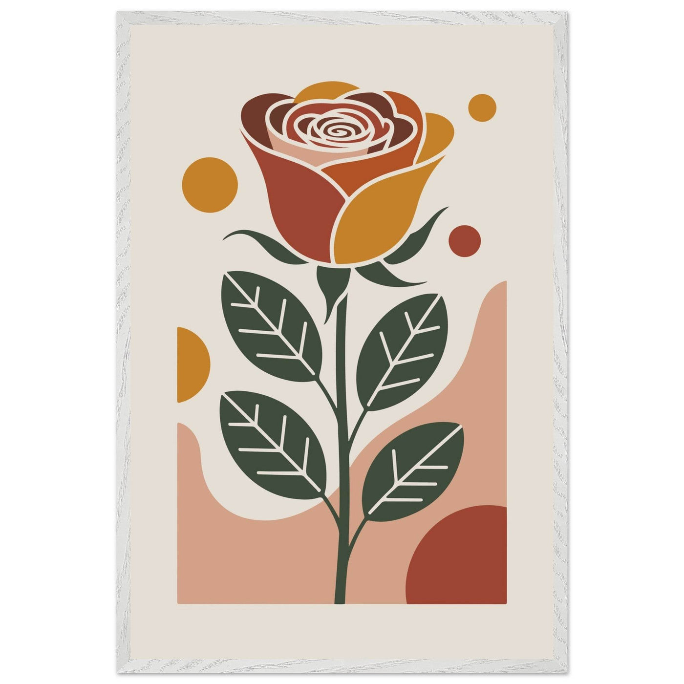 Boho Rose Art - Vibrantwalls