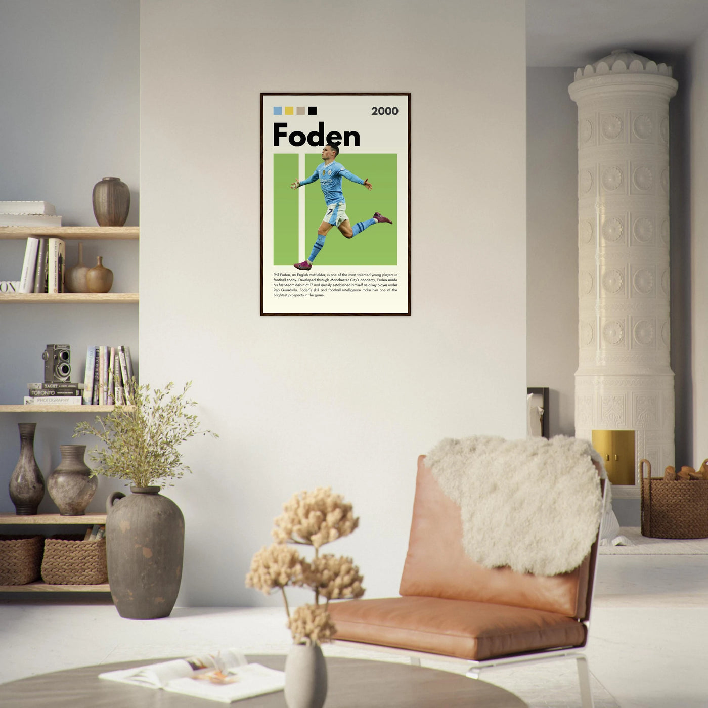 Phil Foden Manchester City Football Legend Poster Vibrantwalls
