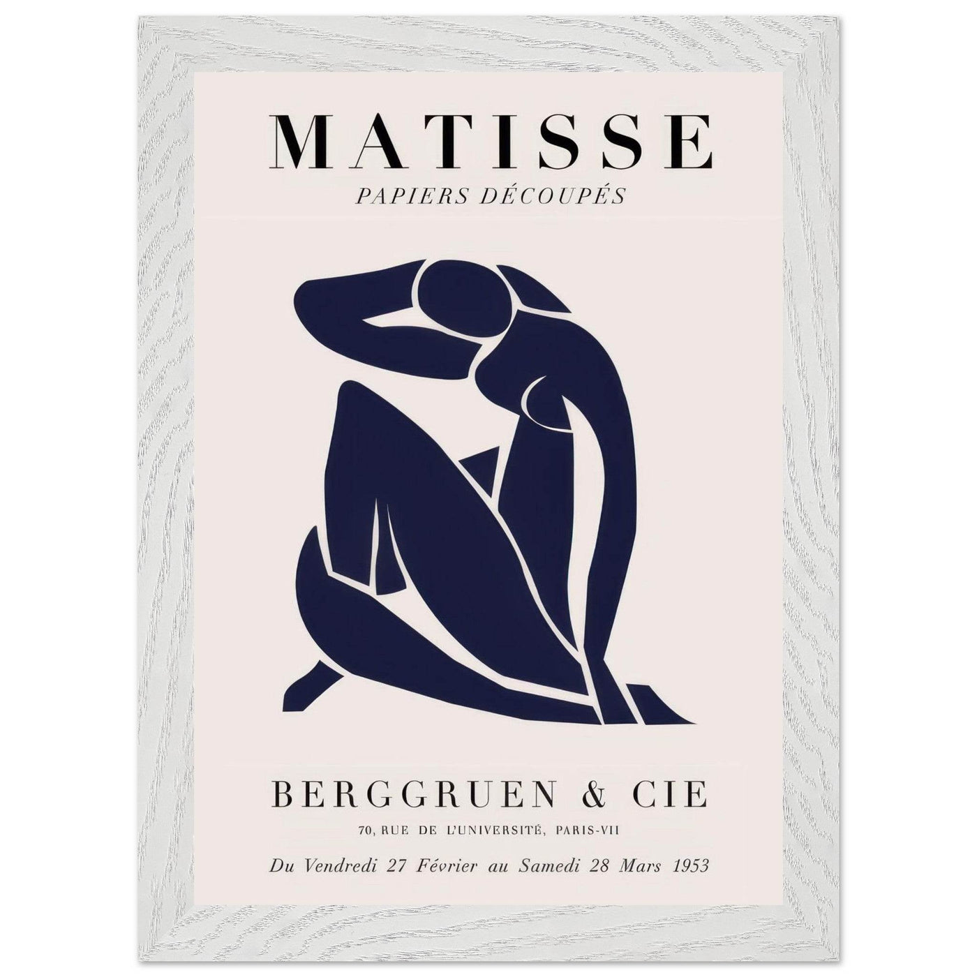 Papiers Découpés Blue Nude II Artwork - Elegant Piece for Your Space - Vibrantwalls