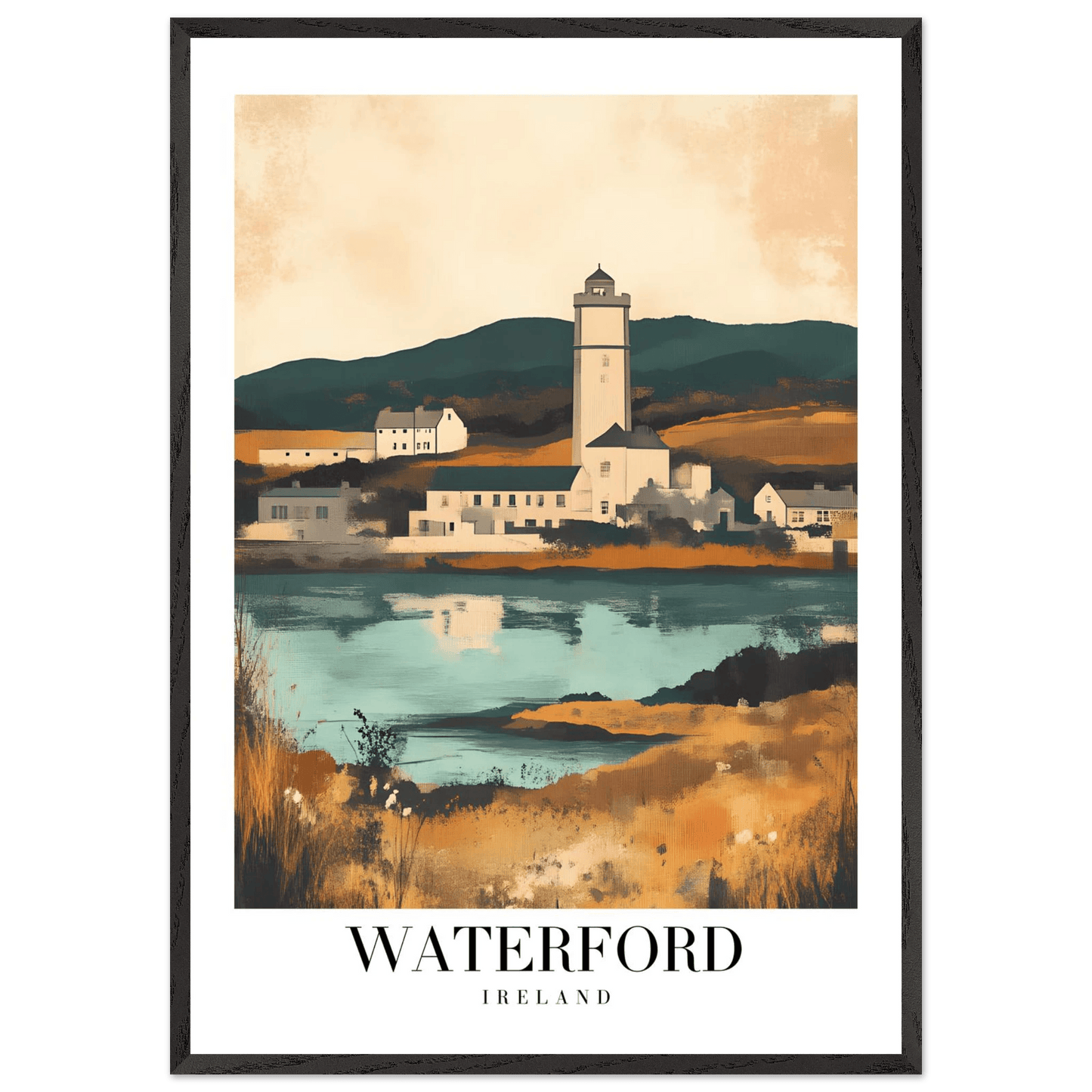 Waterford Ireland Coastal Vintage Travel Poster - Wall Art - Vibrantwalls