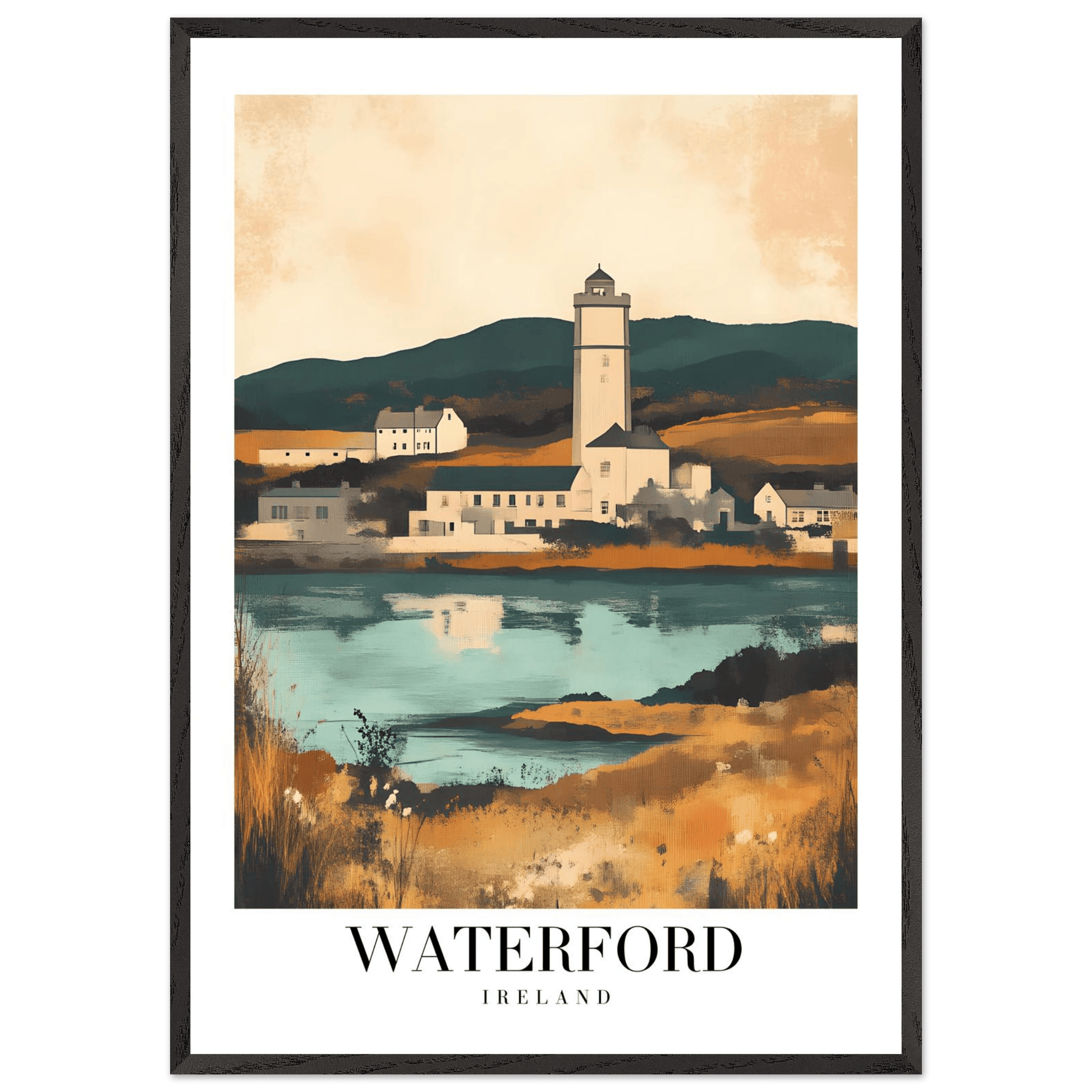 Waterford Ireland Coastal Vintage Travel Poster - Wall Art - Vibrantwalls