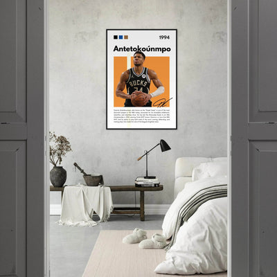 Giannis Antetokounmpo Greek Freak Bucks Poster - Vibrantwalls