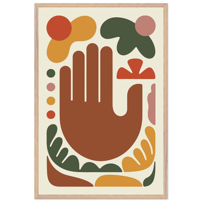 Abstract Desert Hues Hand - Vibrantwalls