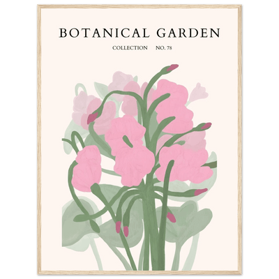Botanical Garden Collection No. 78 Framed Poster – Blush Pink & Sage Green Floral Art Print | Ready-to-Hang - Vibrantwalls