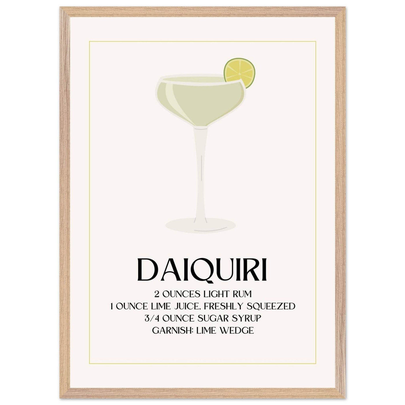 Classic Daiquiri Cocktail Recipe - Vibrantwalls