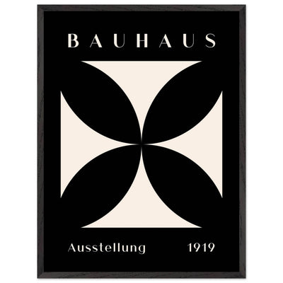 Bauhaus Ausstellung 1919 Black & Cream Minimalist - Vibrantwalls