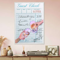 Guest Check Cocktail Toast Wall Art - Vibrantwalls