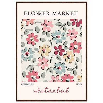Flower Market Istanbul Art Print – Vibrant Floral Abstract Framed Poster | Ready-to-Hang Decor - Vibrantwalls