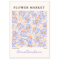 Abstract Floral Market Amsterdam Wall Art - Vibrantwalls