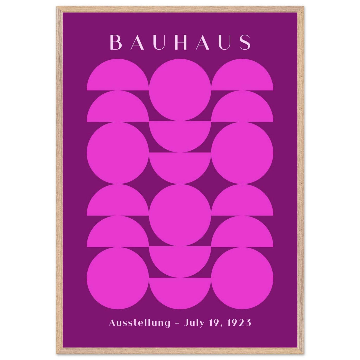 Bauhaus Pink & Purple Abstract - Vibrantwalls
