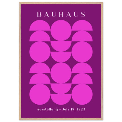 Bauhaus Pink & Purple Abstract - Vibrantwalls