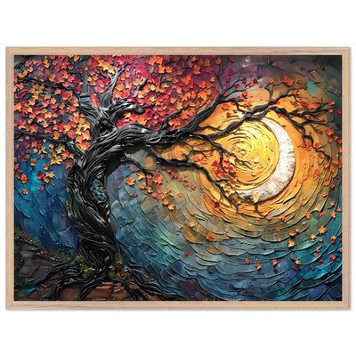 Impasto Style Autumn Tree of Life Poster - Vibrantwalls