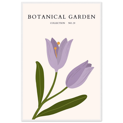 Botanical Garden Lavender Bloom Minimalist Framed Art - Vibrantwalls