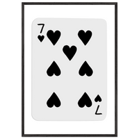 Seven of Spades Poker Card Print - Classic Art for Card Game Enthusiasts - Vibrantwalls