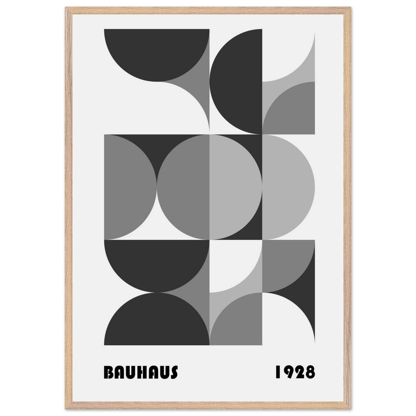 Bauhaus 1928 - Geometric Monochrome - Vibrantwalls