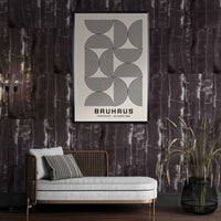 Bauhaus 1923 Navy Beige Wall Art - Vibrantwalls