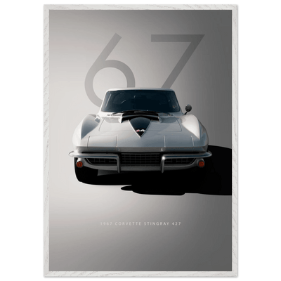 1967 Corvette Stingray 427 Framed Poster | Iconic Automotive Art, Ready-to-Hang - Vibrantwalls