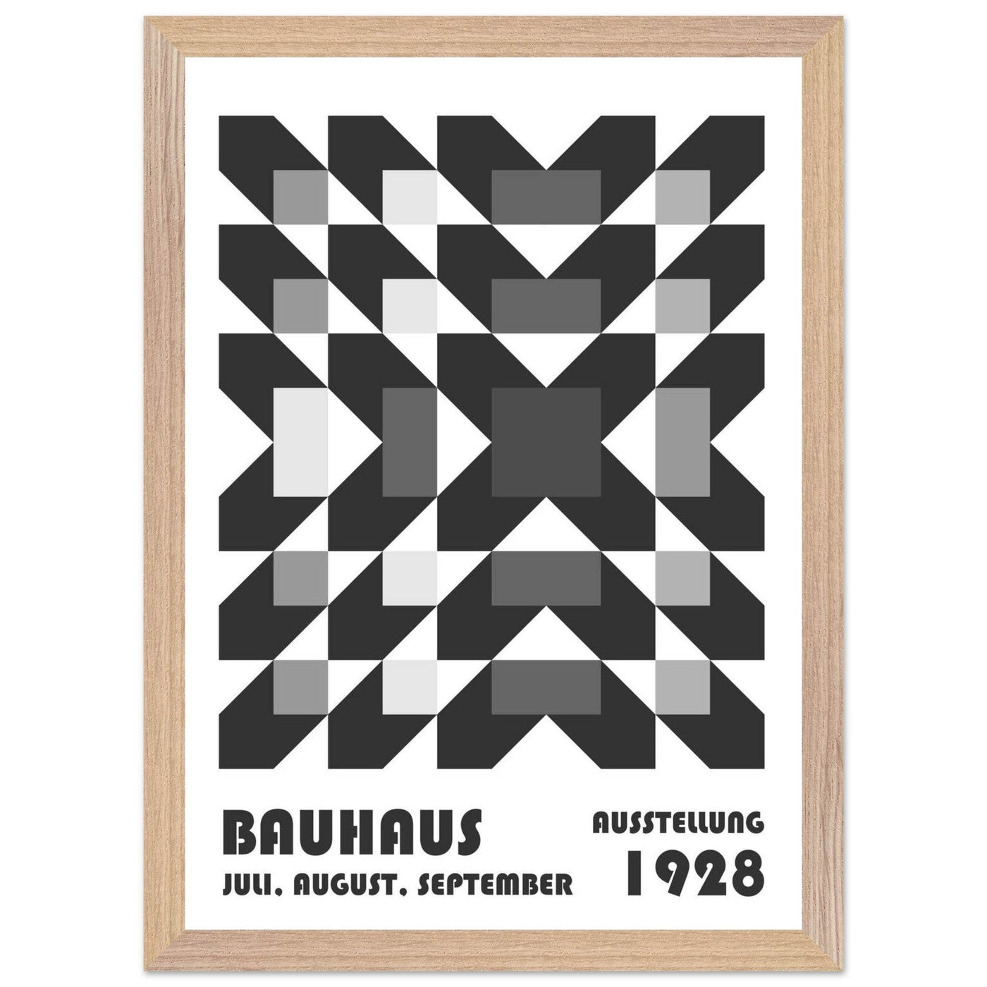 Bauhaus-Style Geometric Grid - Vibrantwalls