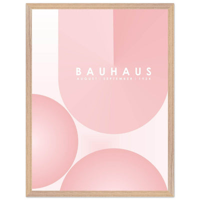 Bauhaus Soft Pink Geometric Design for Contemporary Spaces - Vibrantwalls