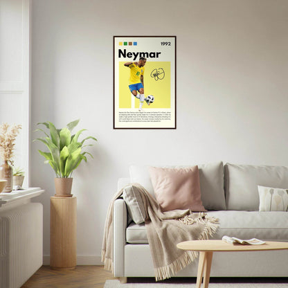Neymar Jr. Brazilian Football Legends Poster Wall Art - Vibrantwalls