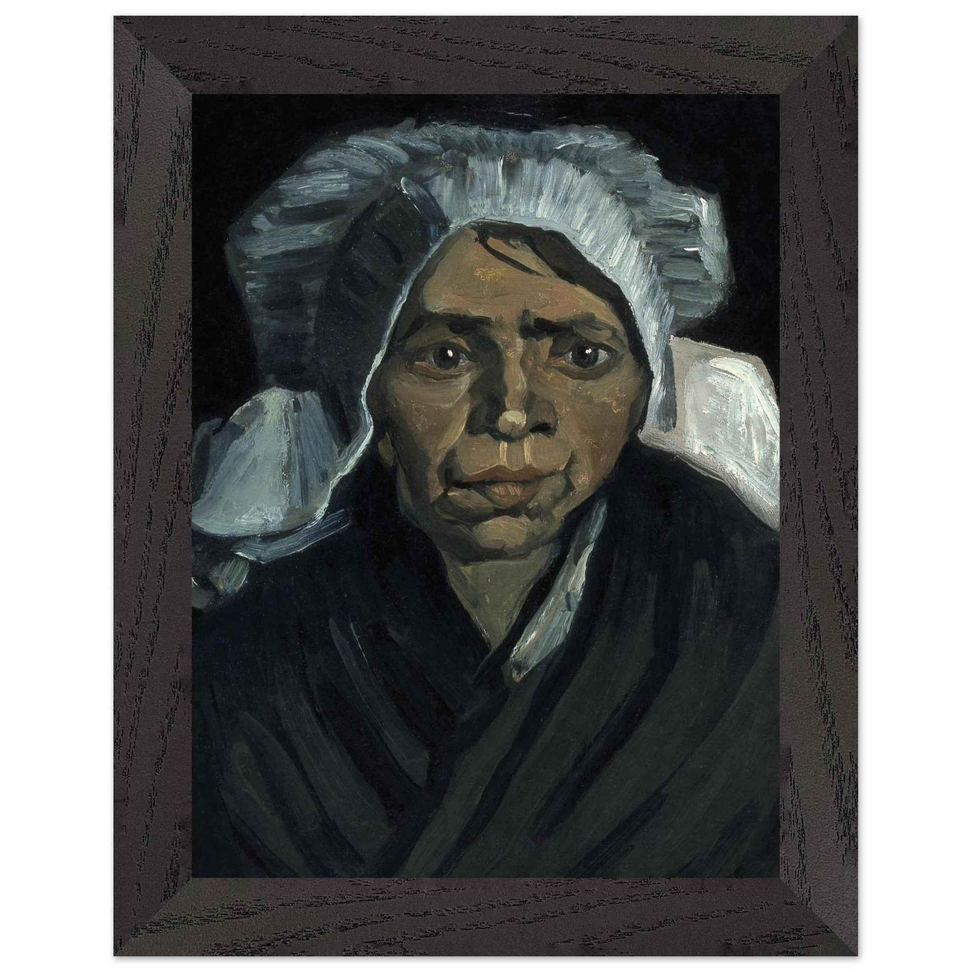 Peasant Woman Sculpture - Exquisite Head of a Peasant Woman Art Piece - Vibrantwalls