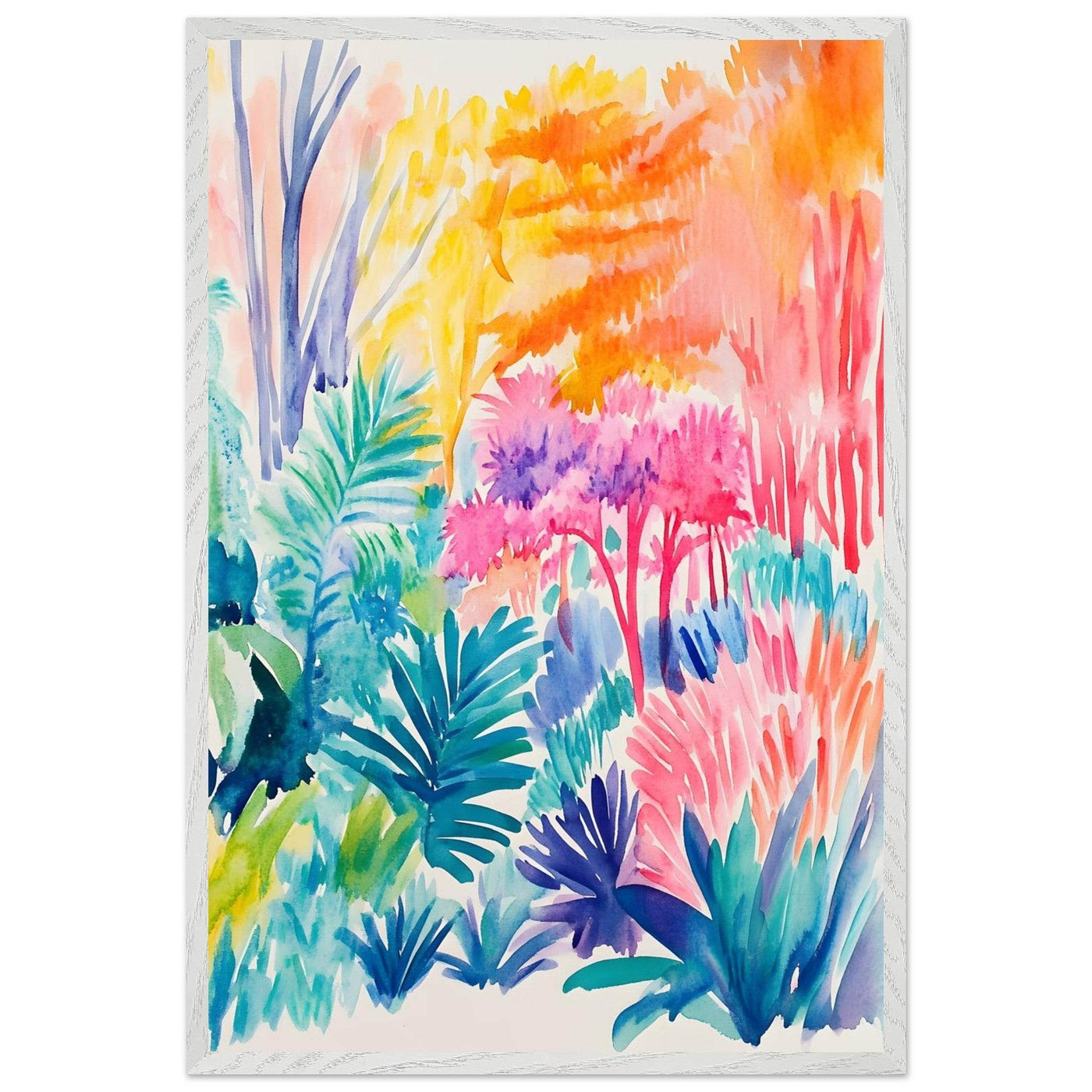 Vibrant Abstract Botanical Matisse Style - Vibrantwalls