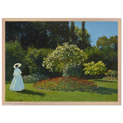 Woman in the Garden Art: Elegant Decor for Nature Lovers - Vibrantwalls