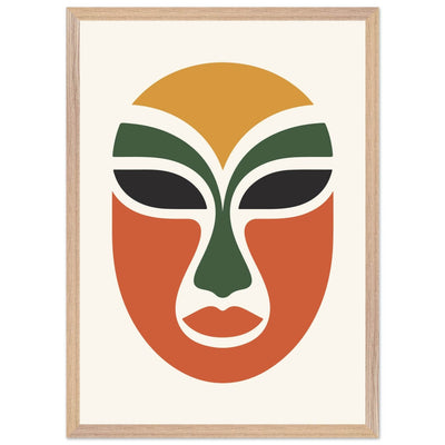 Abstract Tribal Mask - Vibrantwalls