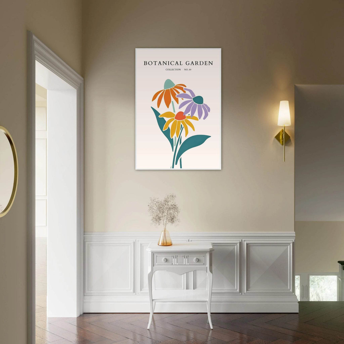 Botanical Garden Collection Framed Poster – Abstract Floral Art Print | Vibrant Colors, Ready-to-Hang - Vibrantwalls