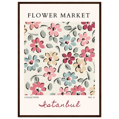 Flower Market Istanbul Art Print – Vibrant Floral Abstract Framed Poster | Ready-to-Hang Decor - Vibrantwalls
