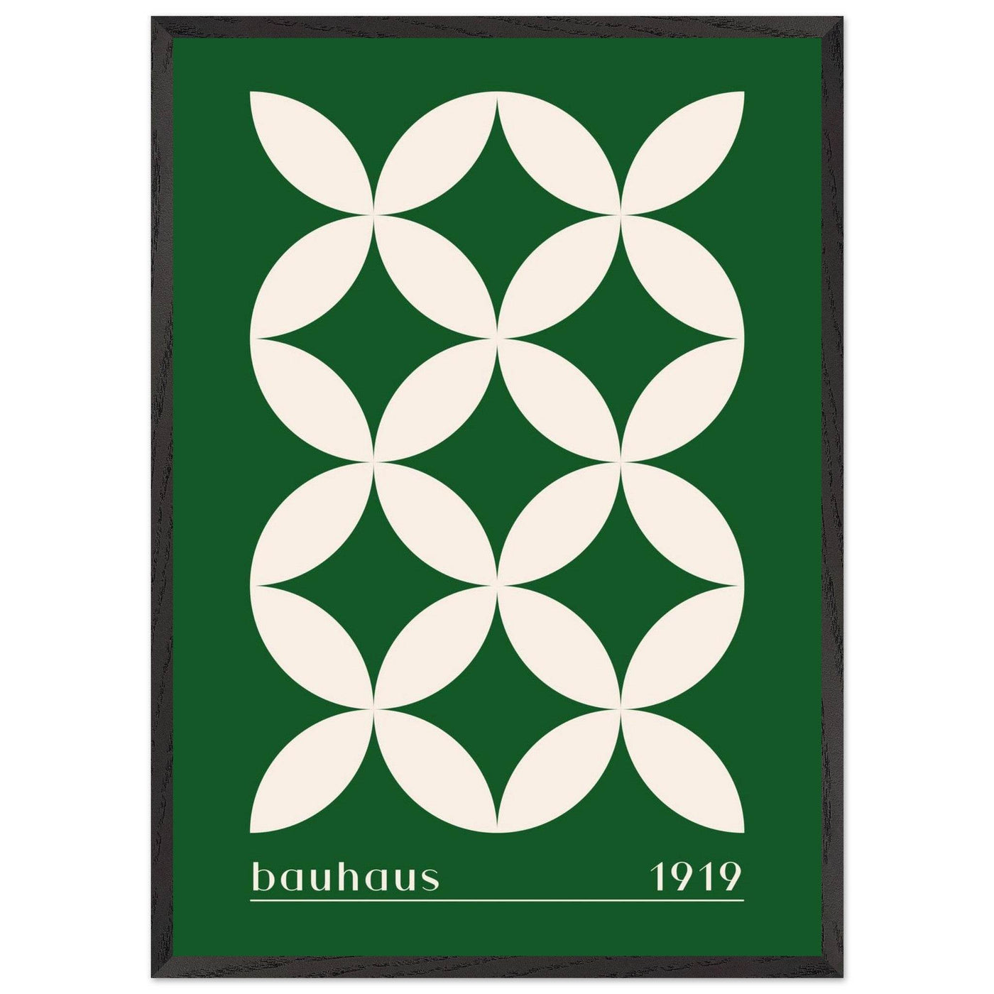 Bauhaus 1919 Green & Beige - Vibrantwalls