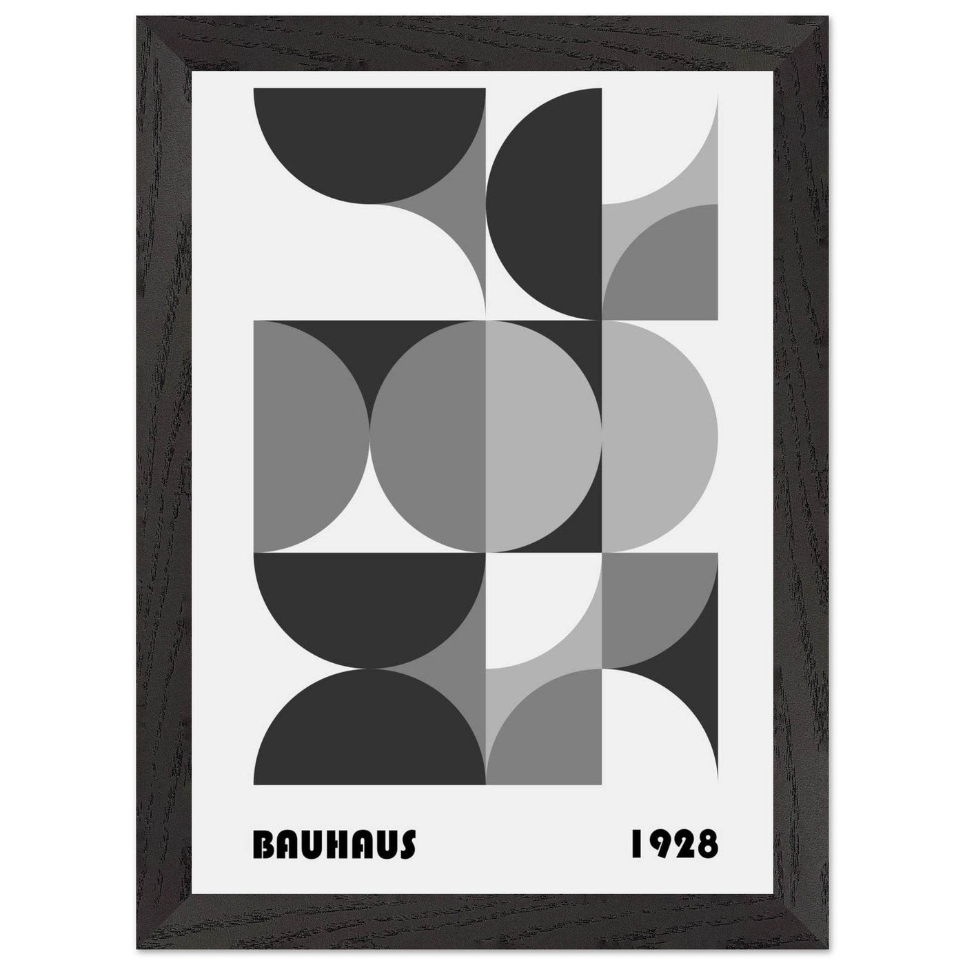 Bauhaus 1928 - Geometric Monochrome - Vibrantwalls