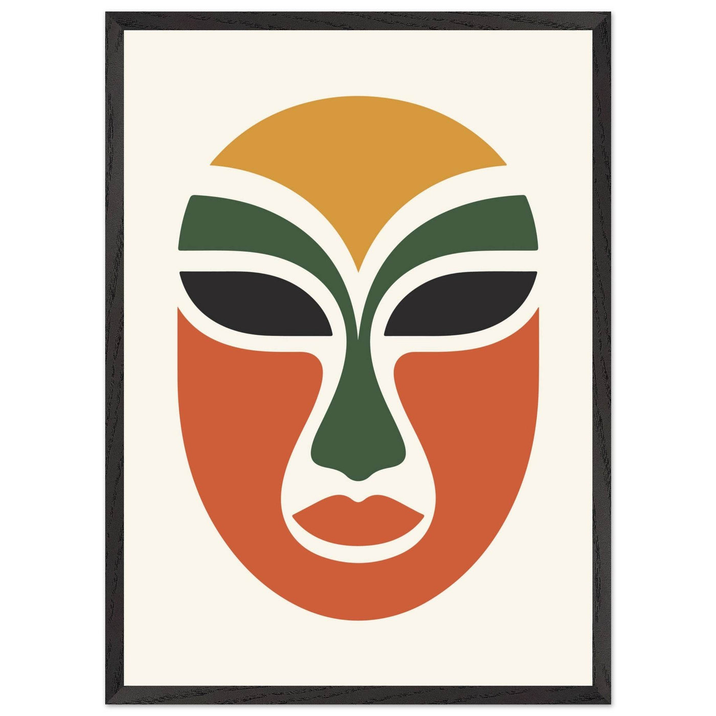 Abstract Tribal Mask - Vibrantwalls