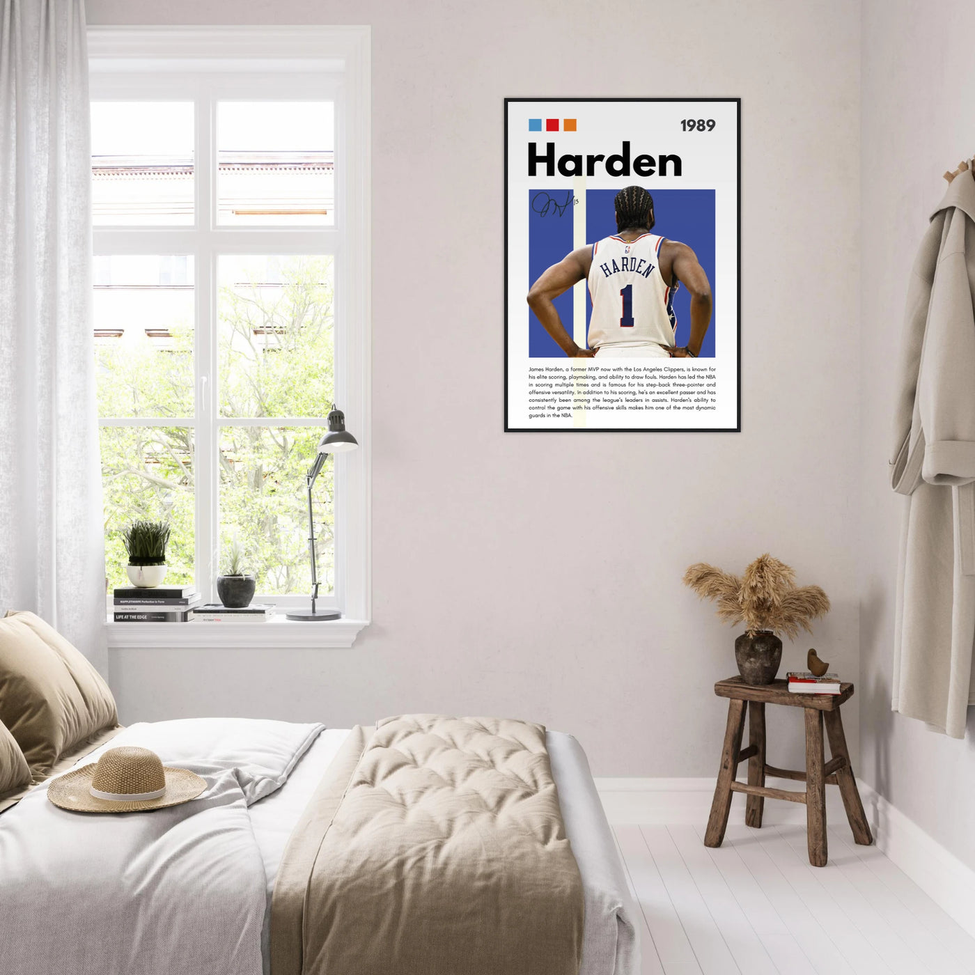 James Harden The Beard Clippers Framed Poster Vibrantwalls