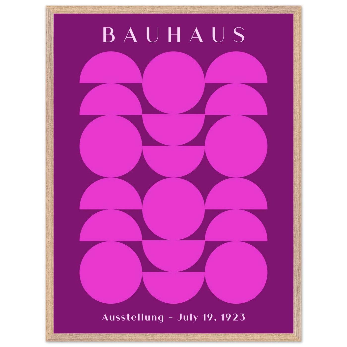 Bauhaus Pink & Purple Abstract - Vibrantwalls