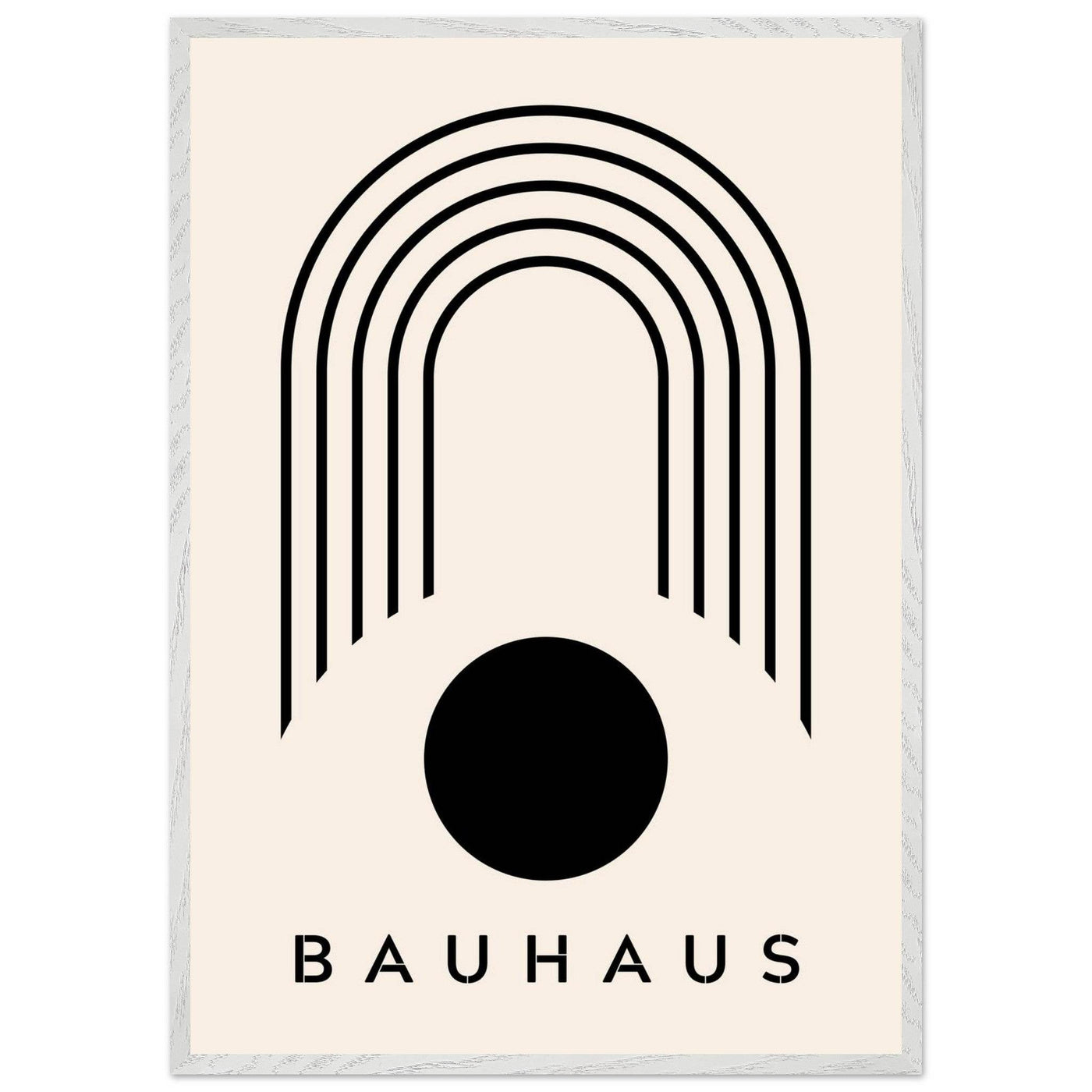 Bauhaus Black & Beige - Vibrantwalls