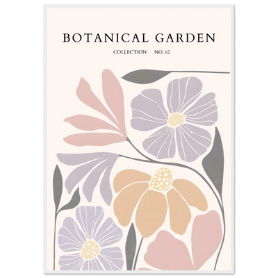 Botanical Garden Framed Posters – Soft Hues & Abstract Floral Prints | Ready-to-Hang Wall Art - Vibrantwalls