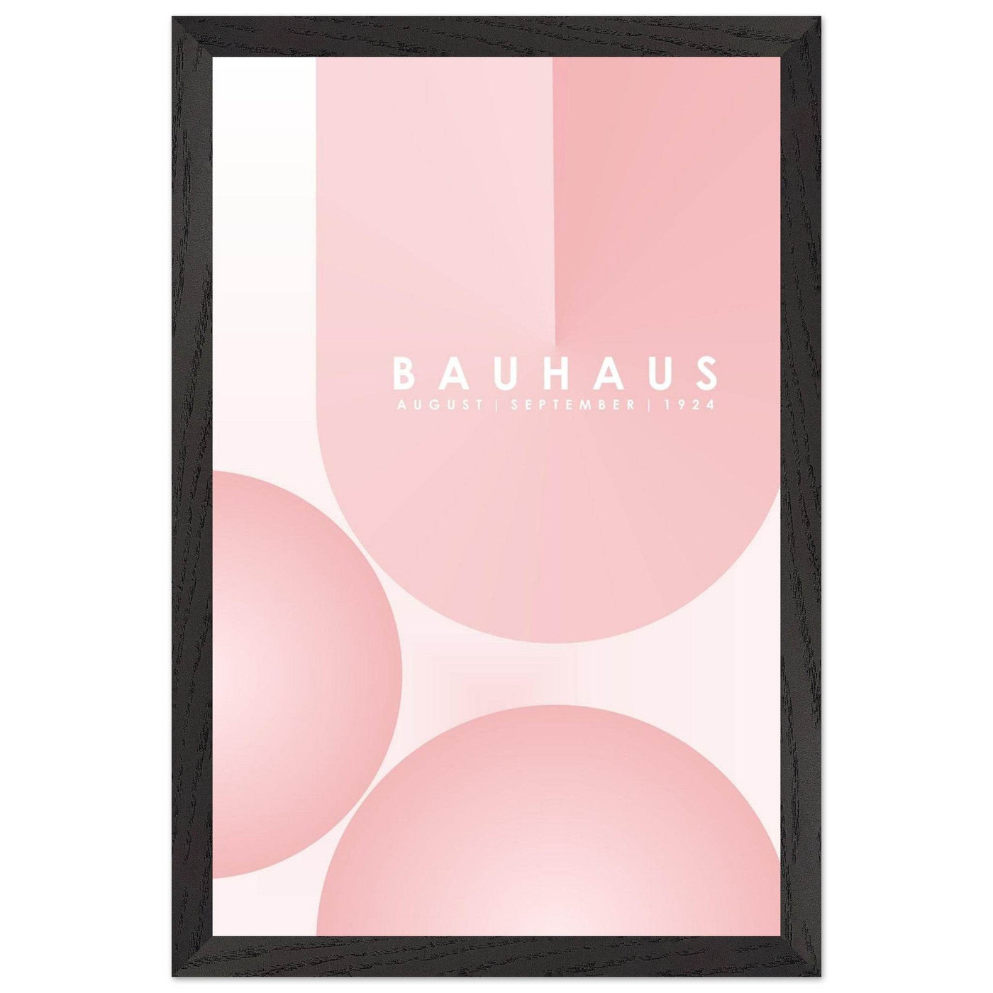 Bauhaus Soft Pink Geometric Design for Contemporary Spaces - Vibrantwalls
