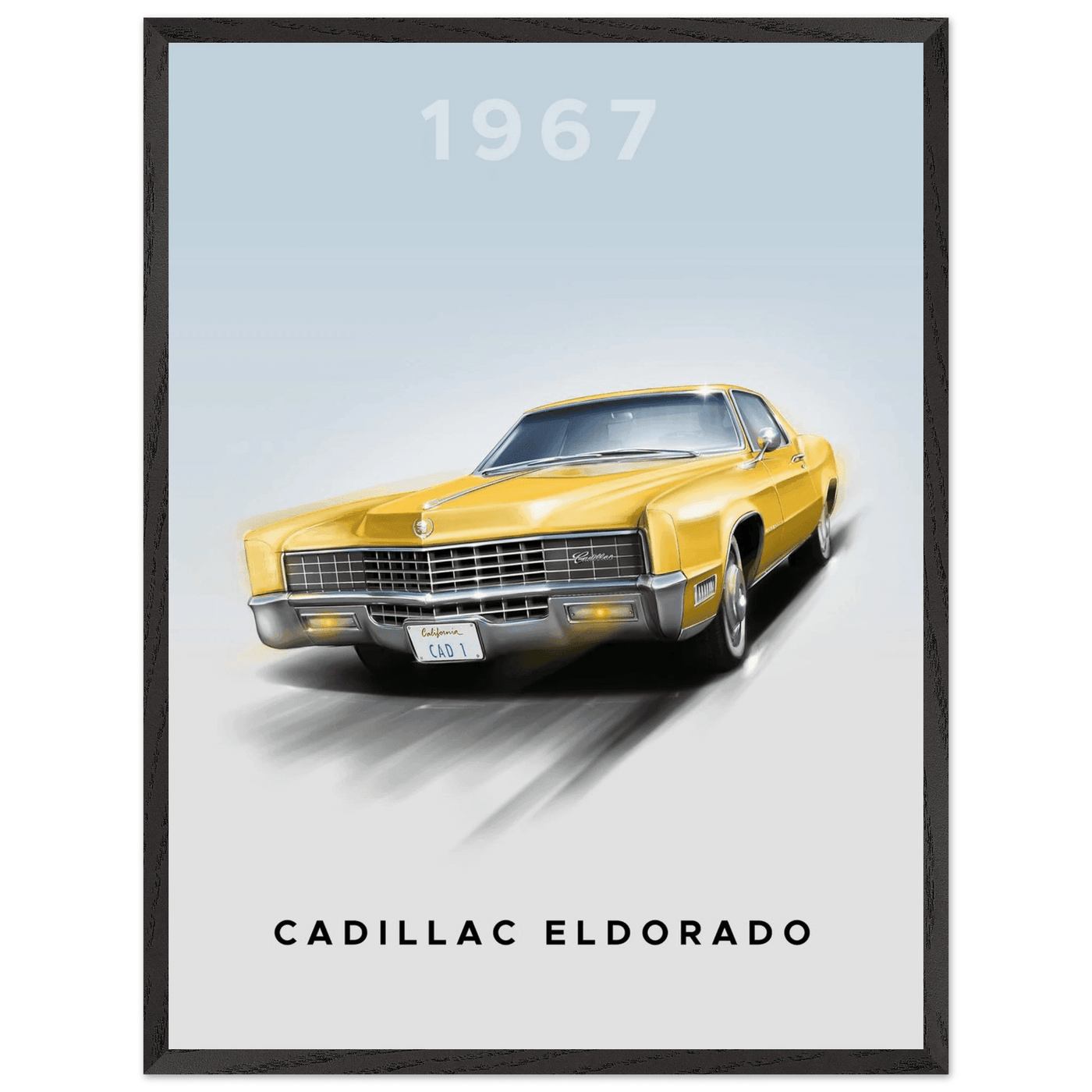 1967 Cadillac Eldorado - Iconic American Luxury Framed Poster | Premium Wall Art, Ready-to-Hang in Your Style - Vibrantwalls