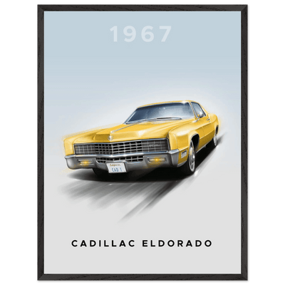 1967 Cadillac Eldorado - Iconic American Luxury Framed Poster | Premium Wall Art, Ready-to-Hang in Your Style - Vibrantwalls