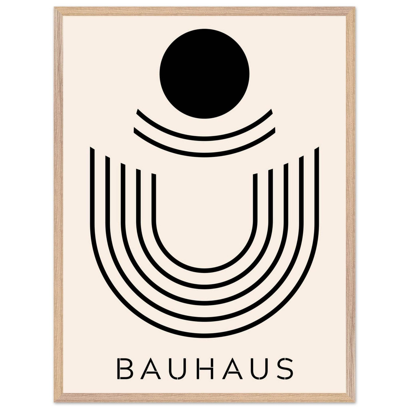 Bauhaus Black & Beige Abstract - Vibrantwalls